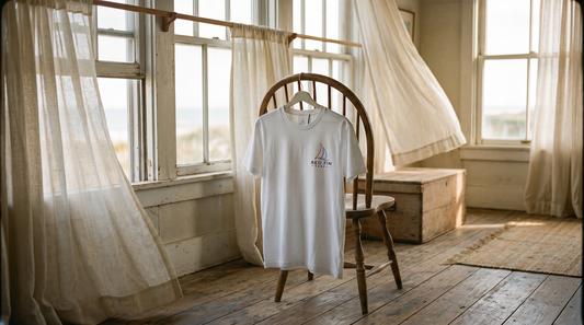 Clean White Short Logo Sleeve T-Shirt