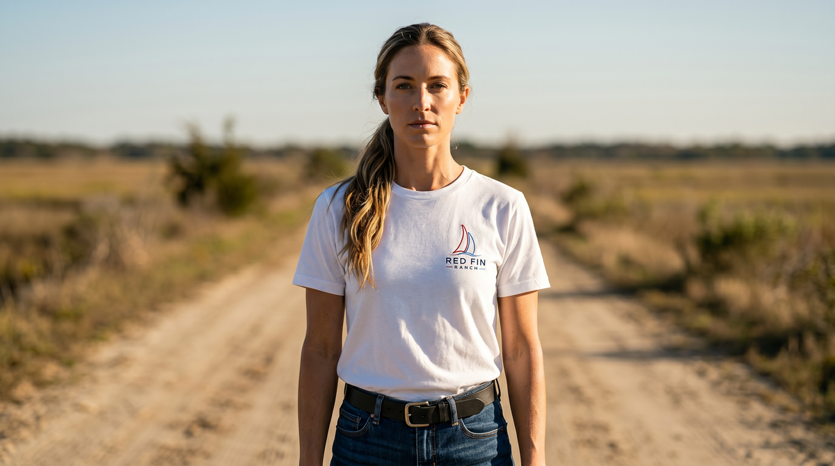 Clean White Short Logo Sleeve T-Shirt